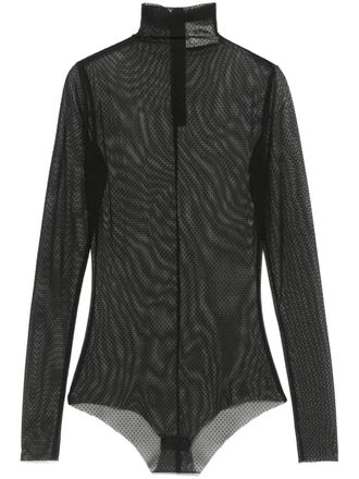 Atu Body Couture point desprit tulle bodysuit - women - Polyester - M - Black