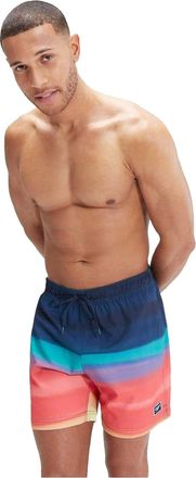 Speedo Heren Zwemshort met Kleurverloopprint (Koraalverloop)