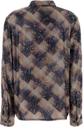 Dries Van Noten Purple Exterior: Viscose Camicie Shirt