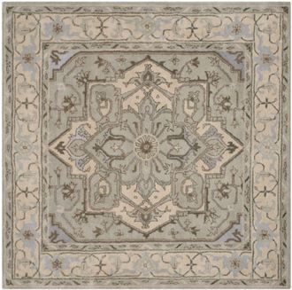 Safavieh Alfombra lana beige/gris 183 x 183 cm
