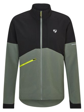 Ziener Funktionsjacke ZIENER NAPI, Herren, Gr. 60, schwarz (unifarben mit farbeinsatz), Obermaterial: 1. 93% Polyester, 7% Elasthan; 2. 80% Polyamid, 10% Wol