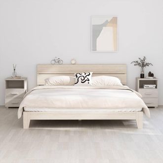 vidaXL Comodini Hamar 2 Pz Bianchi 40x35x62 Cm In Legno Di Pino - Vidaxl