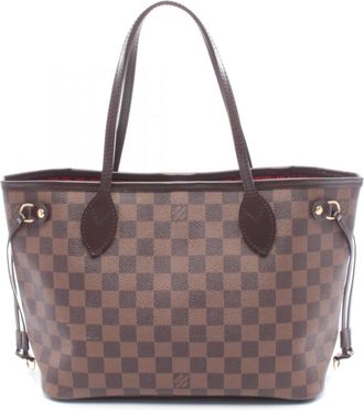 Louis Vuitton Brown Damier Canvas Coated Canvas Leather Handbag Tote Bag (Pre-Owned)