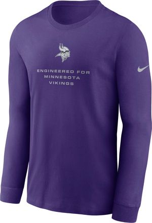 Nike Minnesota Vikings Team Issue Nike Mens Dri-FIT NFL Long-Sleeve T-Shirt in Purple | 02EW51L9M-ZSZ