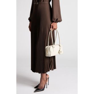 Tom Ford Mini Stryke Leather Shoulder Bag in Dove Grey at Nordstrom