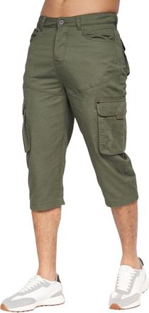 Smith & Jones Smith and Jones Mens Shorts Twill Cargo Combat Casual Half Pants 3/4 Knee Length Short Lightweight Button Fly Summer Bottoms Khaki M