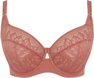 Panache Sophia Underwire Lace Bra in Sienna Rose at Nordstrom, Size 44Gg