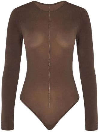 Wolford Crystal String bodysuit - Brown