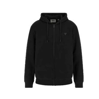 Guess Heren, Sweatshirts & Hoodies, Zwart, Maat: XL Katoen