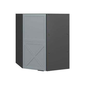 Vicco Armario Colgante De Esquina Fame-line, Azul Claro-gris, 57 Cm