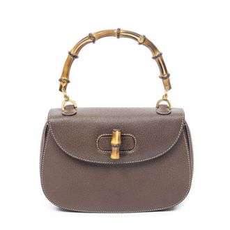 Gucci Small Bamboo Top Handle Flap Schoudertas