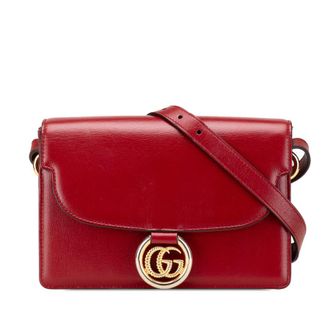 Gucci Small Textured Calfskin GG Ring Torchon Crossbody 589474 525040