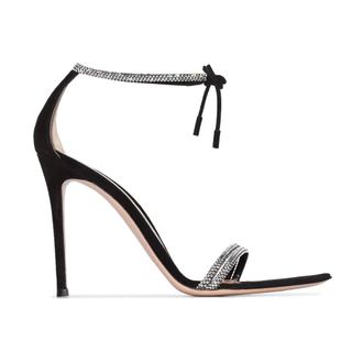 Gianvito Rossi High Heel Sandals, female, Black, 2 UK, Black Crystal Embellished Sandals
