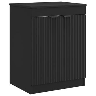 vidaXL Mueble De Cuarto De Ba&ntilde;o Negro 54 X 41 X 70 Cm Vidaxl