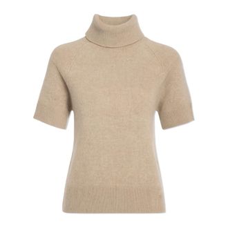 Anine Bing Jackson Turtleneck Sweater - Dames - Cashmere truien - Beige - L - Kasjmier - Truien & Vesten