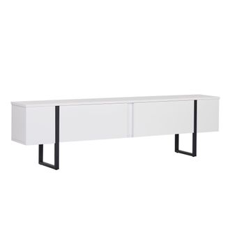 Habitat et Jardin Mueble Para La Tele De Madera <> - 180 X 30 X 45 Cm - Whiteblack