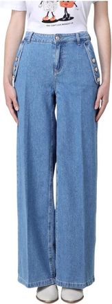 Liu Jo Jeans flare - Dames - Loose Fit Jeans - Blauw - W24 - Denim - Jeans