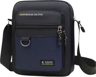 Generic Fashionable casual Compatible For mens crossbody bag, Oxford cloth trendy single shoulder, versatile fabric(BJ152 blue)