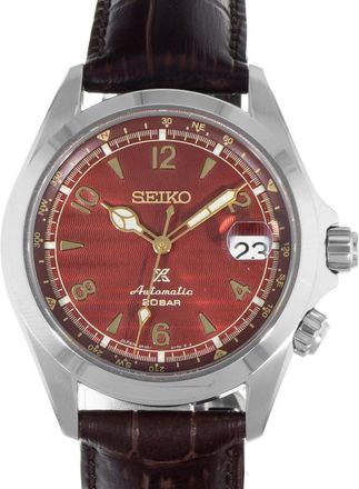 Seiko Pre-owned Seiko Alpinist Automatic Red Dial Mens Watch SPB489J1