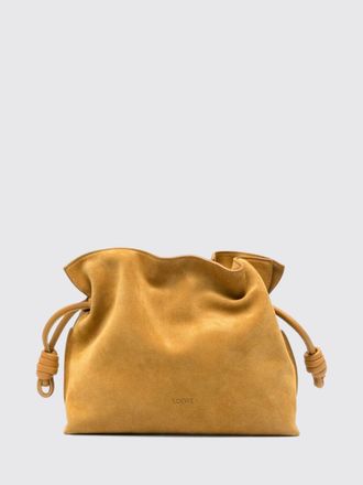 Loewe Flamenco Suede Bucket Clutch with Drawstring