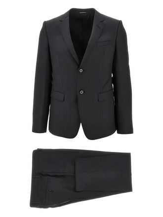 Emporio Armani single-breasted suit - Black