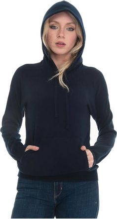 Fay Kasjmier hoodie met voorzak - Dames - Hoodies - Blauw - S - Kasjmier - Hoodies & sweatvesten