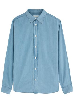 Nn.07 Colby Chambray Shirt - Blue - L