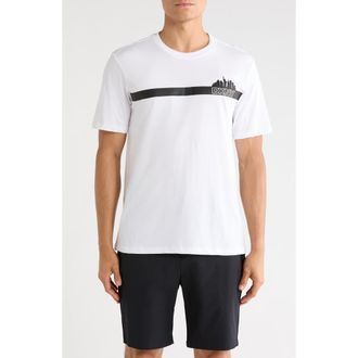 DKNY Graphic Print T-Shirt in White at Nordstrom Rack, Size X-Large