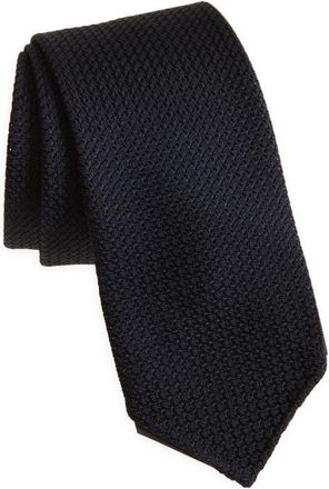 Drake's Grenadine Silk Tie in 250 Dark Navy at Nordstrom