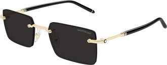 Montblanc Meisterstuck Zonnebril - Heren - Zonnebrillen - Geel - 53 MM - Accessoires