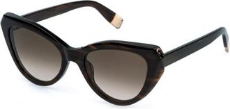 Furla Sfu 977 Zonnebril - Dames - Zonnebrillen - Bruin - 54 MM - Accessoires
