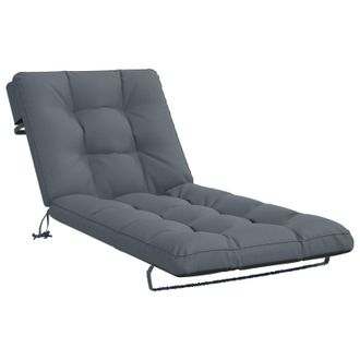 vidaXL Cuscino Per Lettino Vianen 100% Poliestere Blu 200 X 80 X 8 Cm Vidaxl