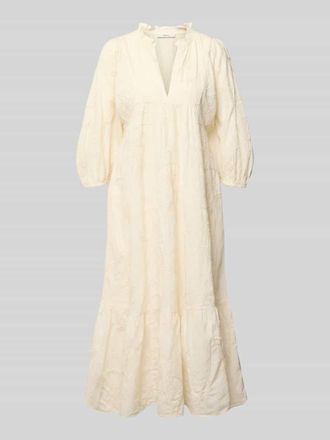 Pepe Jeans London Loose Fit Blusenkleid aus reiner Baumwolle Modell FABIANA in Offwhite, Gr&ouml;&szlig;e XL
