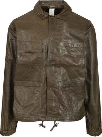 Giorgio Brato Washed Leather Field Jacket