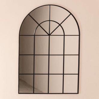Sklum Sklum - Espejo De Pared En Metal Efecto Ventana (90x135 Cm) Paola Negro