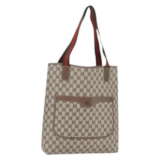 Gucci Pre-owned Tote Bags, female, Beige, Size: ONE SIZE Pre-owned Plastic totes