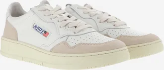 Autry Mens Sneakers Medalist Low White Leather Trainers