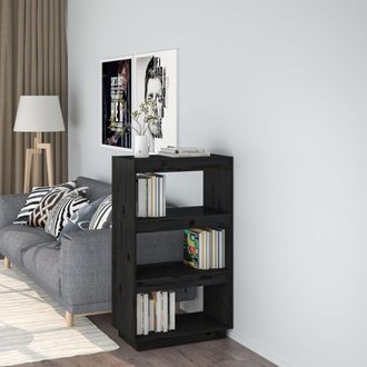 vidaXL Vidaxl - Estanter&iacute;a/divisor De Espacios Madera Pino Negro 60x35x103 Cm