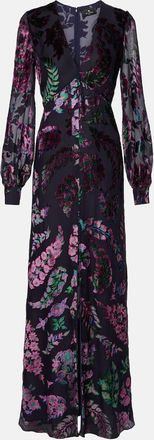 Etro Abito lungo trasparente con ricamo