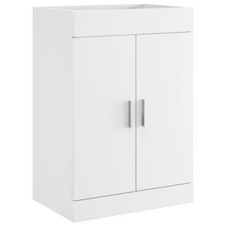 vidaXL Gabinete De Ba&ntilde;o Debajo Del Lavabo Blanco 78,5 X 37,5 X 81 Cm Vidaxl