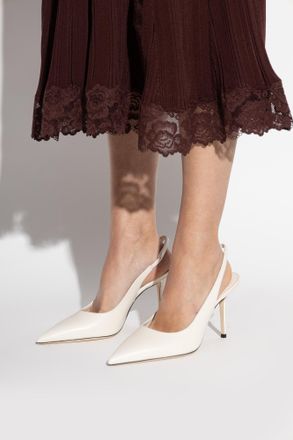 Jimmy Choo London Heeled Shoes Love SB 85, Womens, Cream