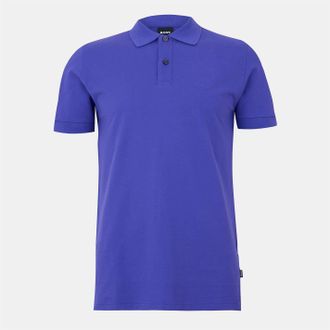 HUGO BOSS Mens Firenze Short Sleeve Polo Shirt in Dark Purple - Size X-Large