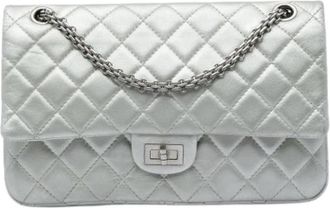 Chanel Pre-owned Reissue Flap - Dames - Vintage Schoudertas - Grijs - ONE Size - Leer - Vintage