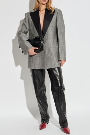 Jil Sander Leather Trousers, Womens, Black