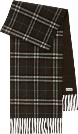 Burberry Reversible Check Cashmere Scarf - unisex - Cashmere - OS - Brown