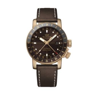 Glycine Airman 44 GMT Automatic Brown Dial Mens Watch GL0549