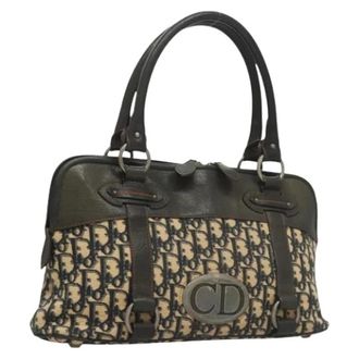 Dior Pre-owned Handbags, female, Multicolor, Size: ONE SIZE Pre-owned Vintage Trotter Canvas Hand Bag