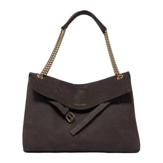Orciani Venus Nabucco Midi Schoudertas - Dames - Schoudertassen - Zwart - ONE Size - Leer - Tassen