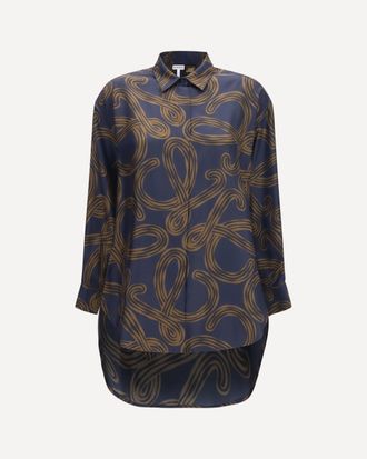 Loewe Lightweight printed silk twill Shirt Female 40
