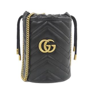 Gucci Pre-owned Borsa a Spalla GG Marmont in Pelle Trapuntata Chevron - - Pre-owned - Donna - Nero - ONE SIZE